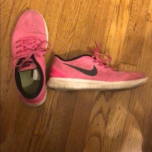 Pre-loved Pink Nike Free Tennis Shoes